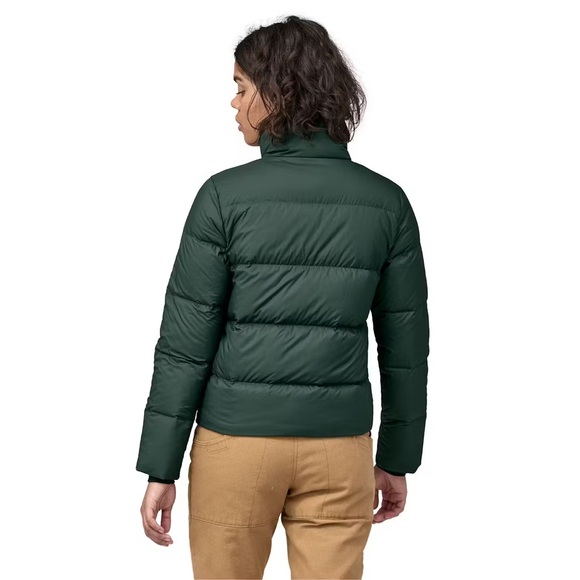 NWT Patagonia Women's Silent Down Jacket Coat XS Northern Green $269 - Picture 2 of 12